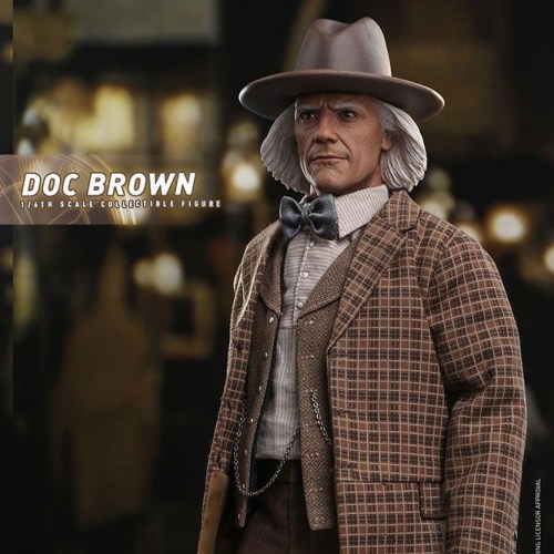 Doc Brown Back To The Future III Movie Masterpiece 1/6 Action Figure by Hot Toys